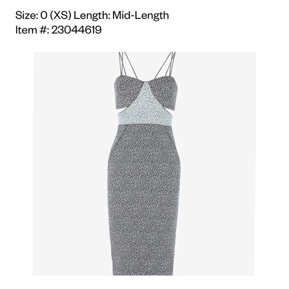 {Jonathan simkhai} Cutout Speckle Cocktail Dress - Picture 3 of 3